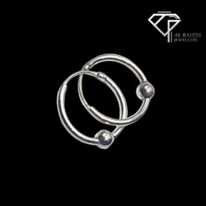 Medium Ball Silver Baaliyan – 1.1g Bold & Beautiful