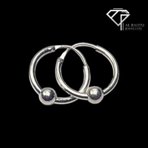 Medium Ball Silver Baaliyan – 1.0g Chic & Playful