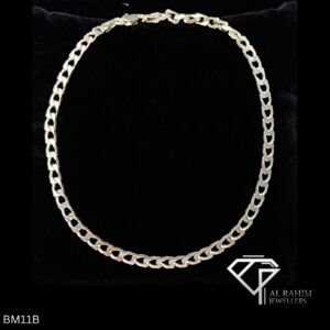 Refined Figaro Link Men's Silver Bracelet – 5.2g Effortless Charm