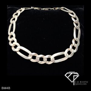 Figaro Curb Men's Silver Bracelet – 16.7g Everyday Edge