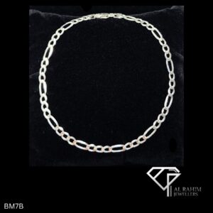 Slim Figaro Men's Silver Bracelet – 12.7g Everyday Elegance