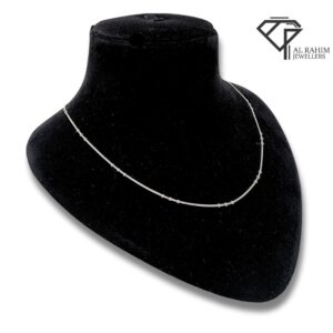 Beaded Elegance Silver Chain – 5.6g Graceful Shine