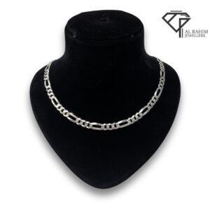 Bold Figaro Silver Chain – 32.8g Statement Style