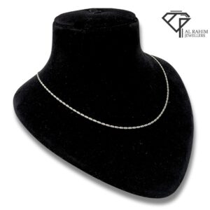 Rice Bead Silver Chain – 4.8g Elegant Texture