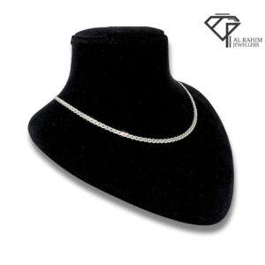 Radiant Rope Link Silver Chain – 7.1g Sculpted Elegance