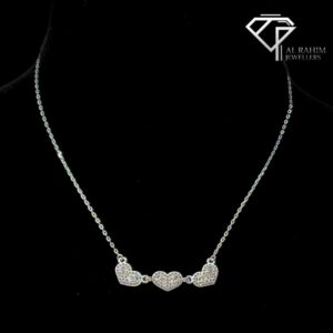 Three Hearts Silver Mala Set – 3.98g Sweet Elegance