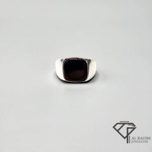 Square Gents Silver Ring – 6.7g Geometric Elegance