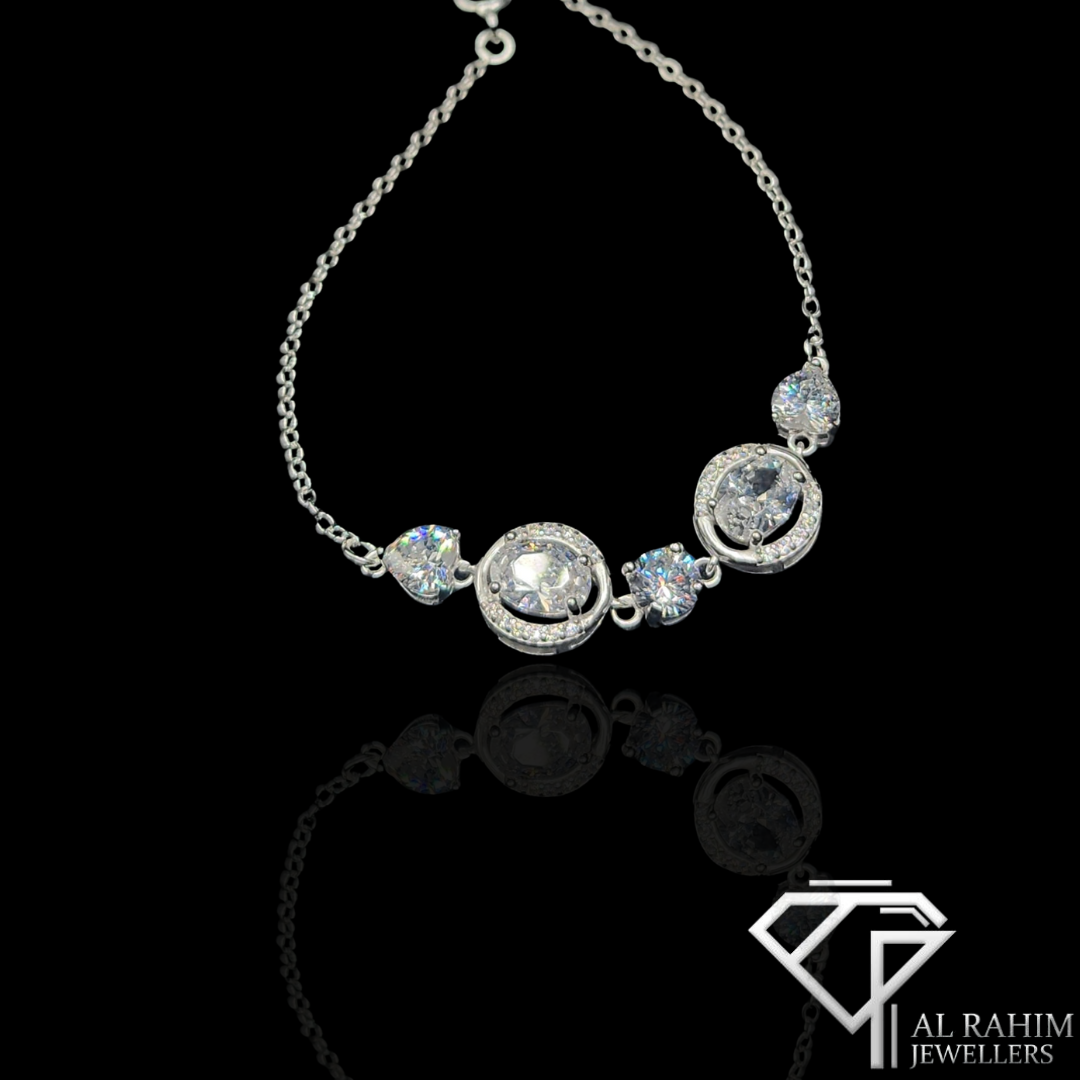 Opaline Shine Silver Bracelet – 3.7g Radiant Beauty