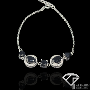 Midnight Empress Silver Bracelet – 3.3g Regal Elegance