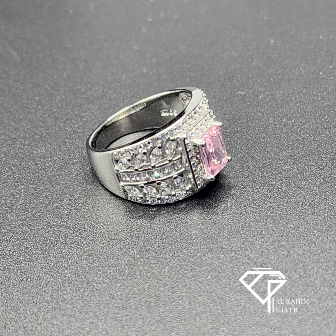 Blush Band Rhodium Ring โ 6.1g Sleek Elegance - Image 5
