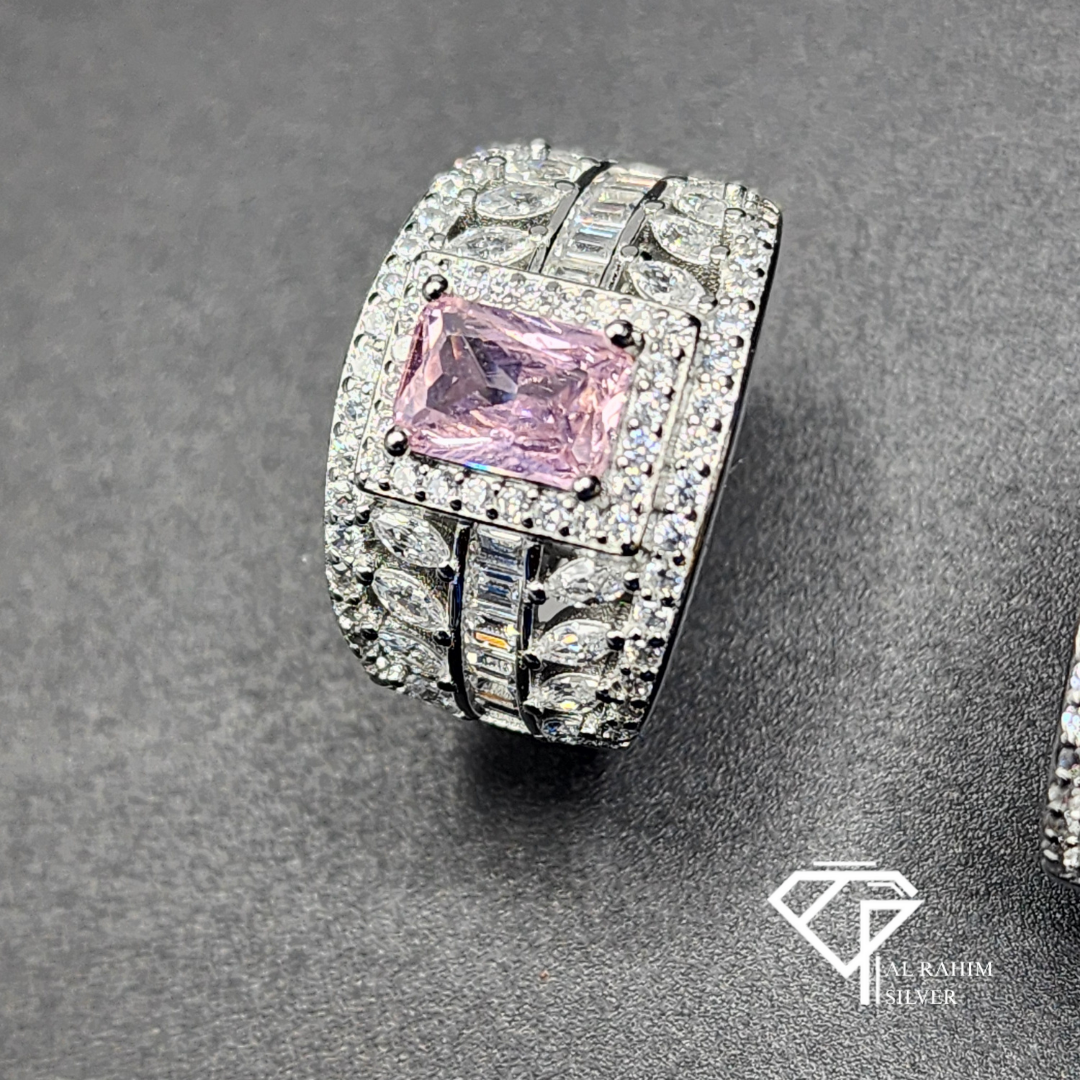 Blush Band Rhodium Ring โ 6.1g Sleek Elegance