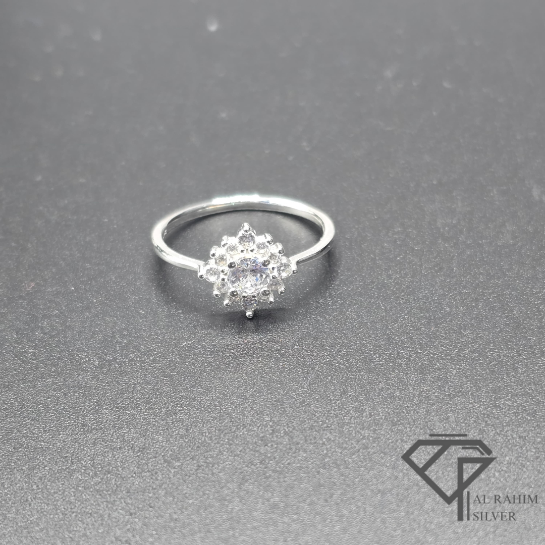 Frost Shine Silver Ring – 1.3g Minimal Sparkle - Image 2