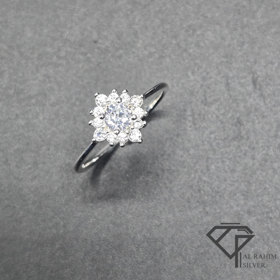 Frost Shine Silver Ring – 1.3g Minimal Sparkle