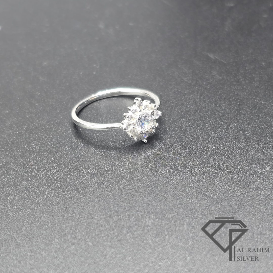 Frost Shine Silver Ring – 1.3g Minimal Sparkle - Image 3