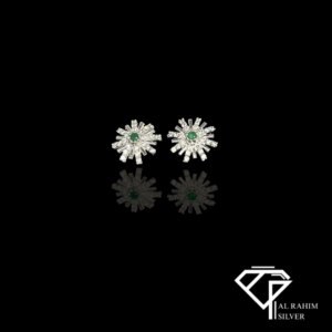 Emerald Burst Eartops – Dazzling Elegance