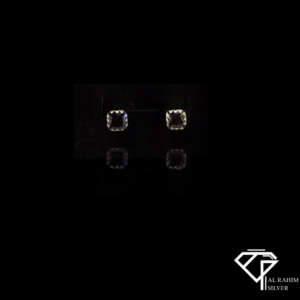Black Square Eartops – Modern Chic