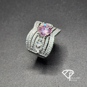 Blush Crown Rhodium Ring – 6.5g Luxe Elegance