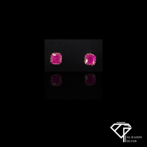 Pink Square Eartops – Elegant Charm