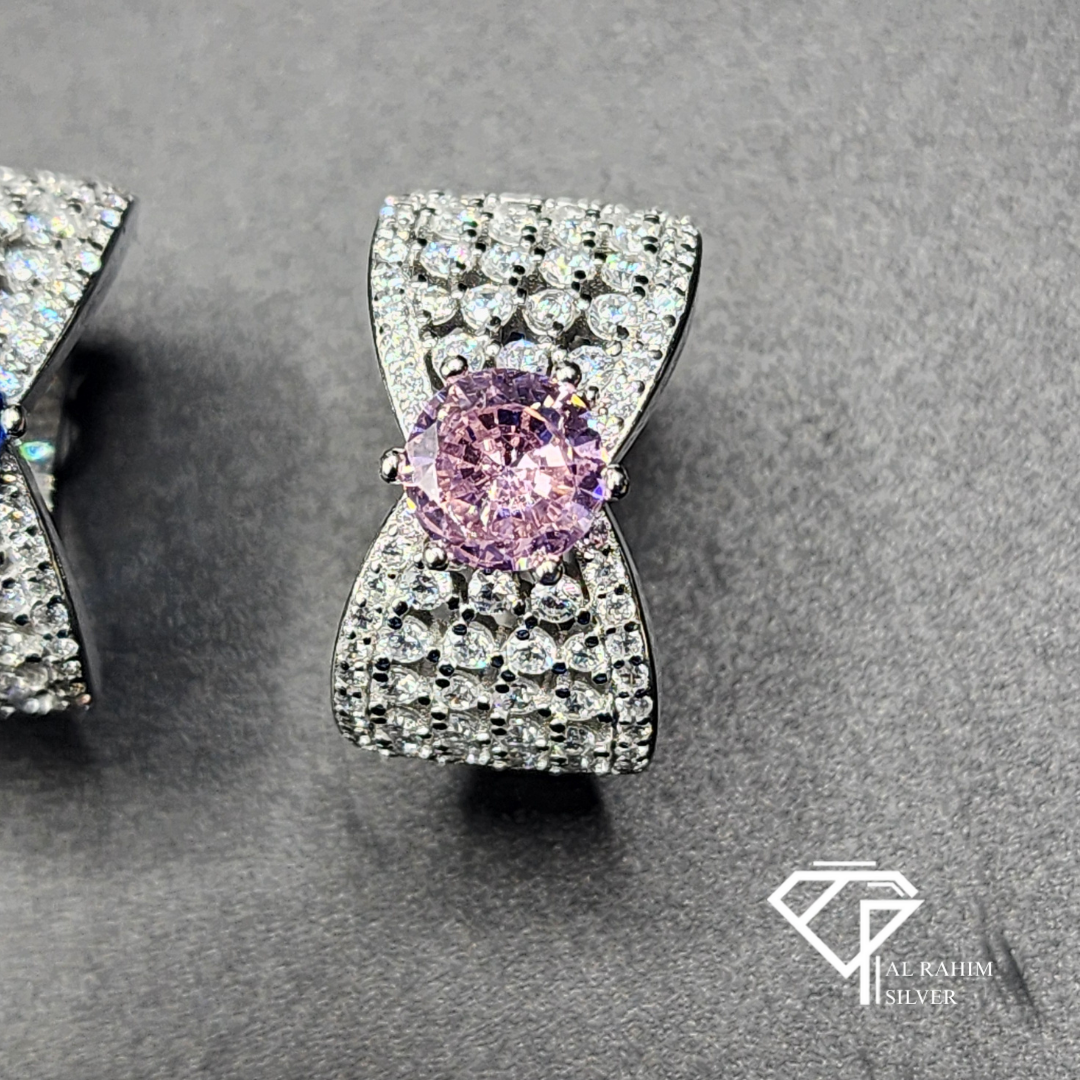 Blush Bow Rhodium Ring โ 6.1g Elegant Charm