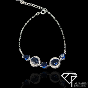 Blue Orbit Silver Bracelet – 3.2g Cosmic Elegance
