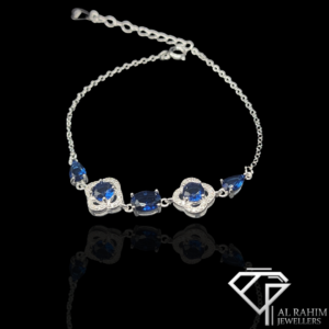 Blue Clover Silver Bracelet – 3.2g Serene Charm